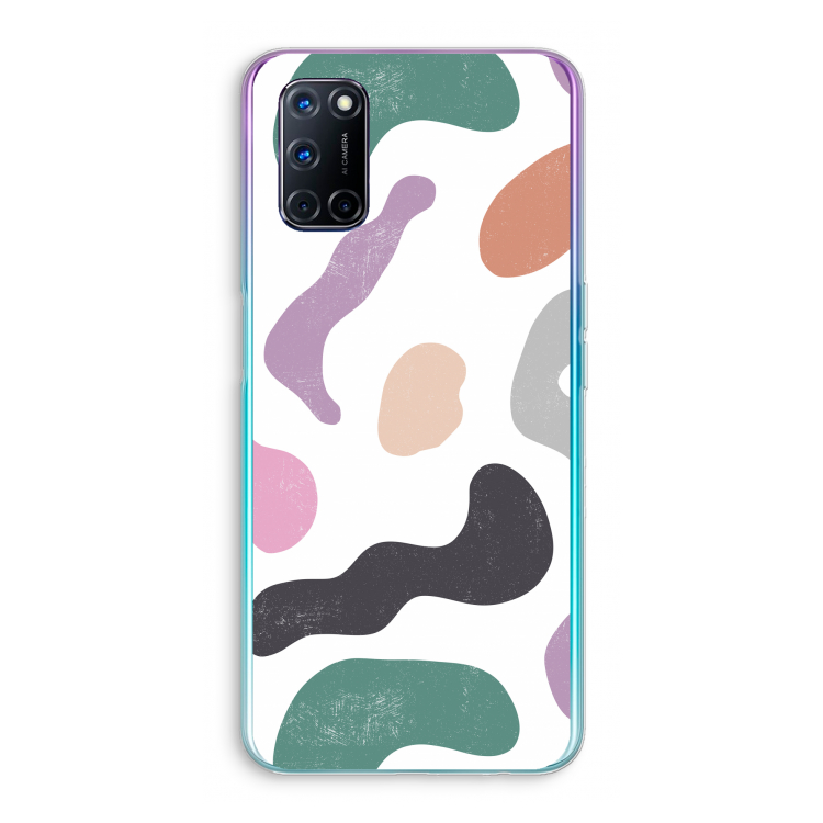 Memphis Shapes: Oppo A72 Transparant Hoesje