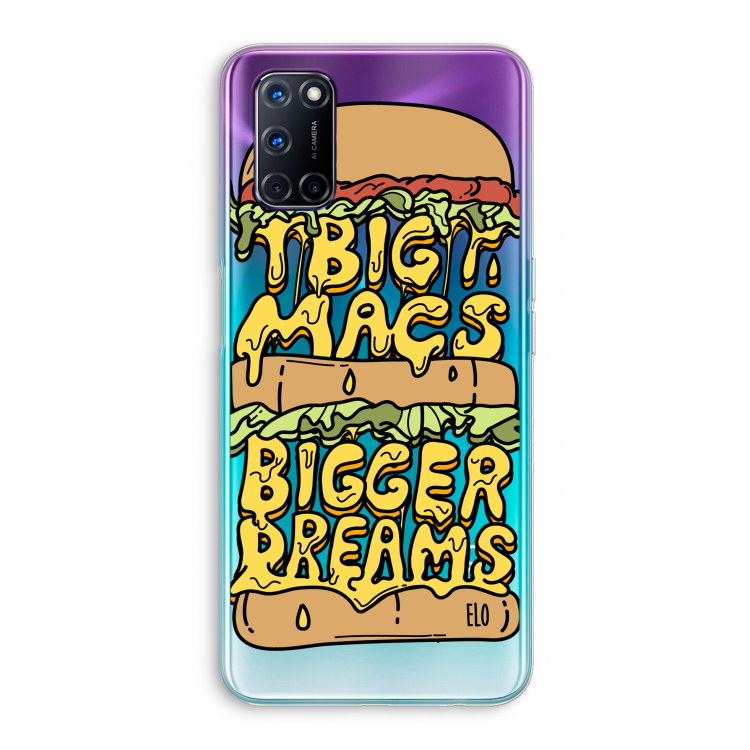 Big Macs Bigger Dreams: Oppo A72 Transparant Hoesje