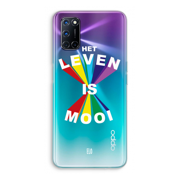 Het Leven Is Mooi: Oppo A72 Transparant Hoesje