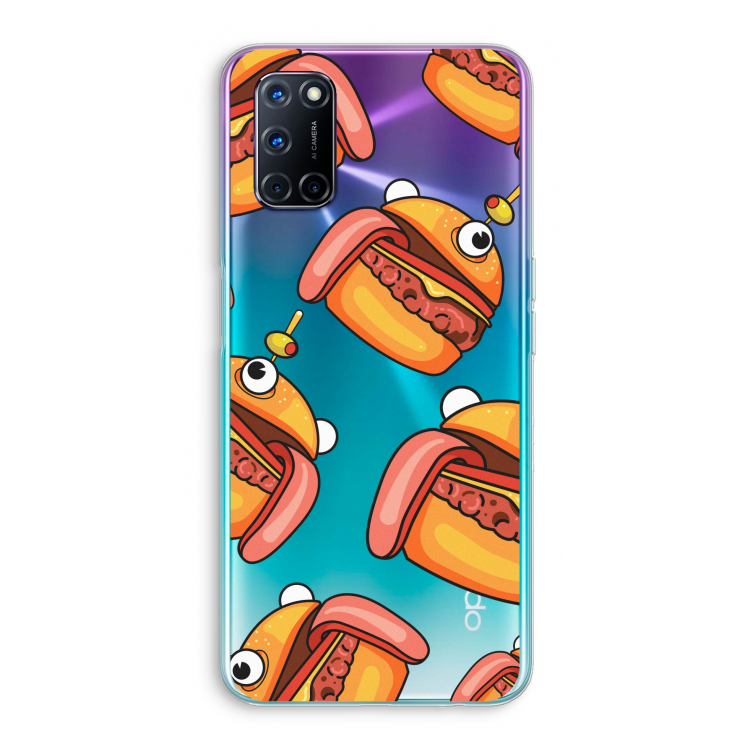 Hamburger: Oppo A72 Transparant Hoesje