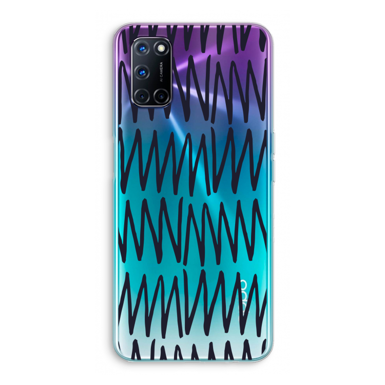 Marrakech Zigzag: Oppo A72 Transparant Hoesje