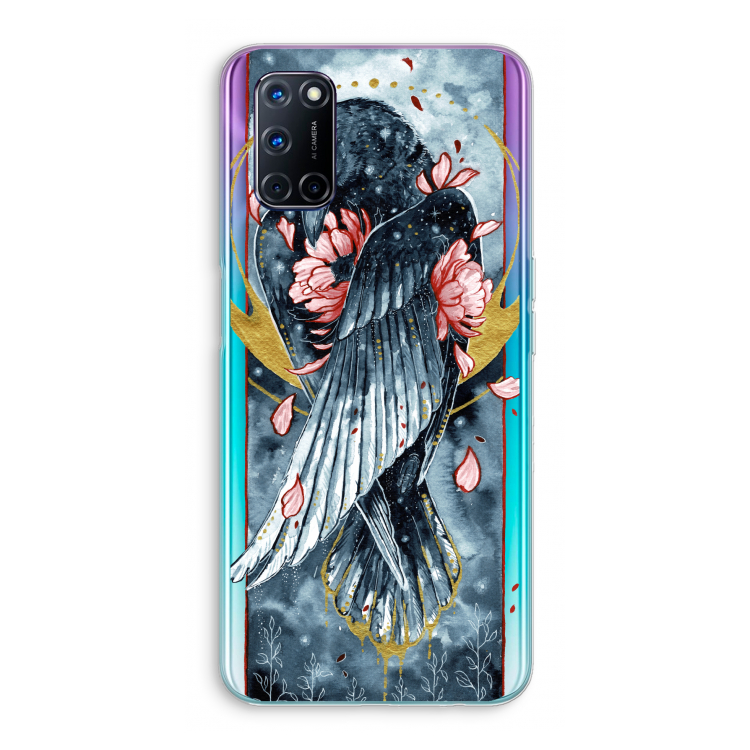 Golden Raven: Oppo A72 Transparant Hoesje