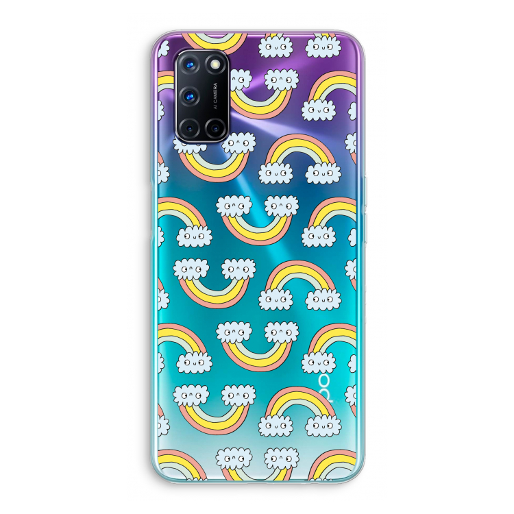 Regenboog: Oppo A72 Transparant Hoesje