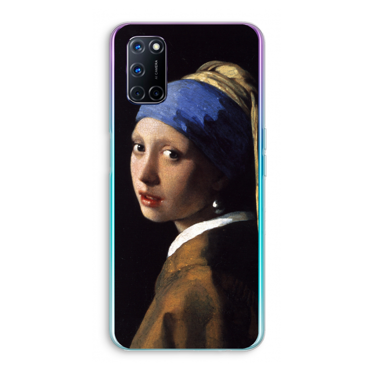 The Pearl Earring: Oppo A72 Transparant Hoesje