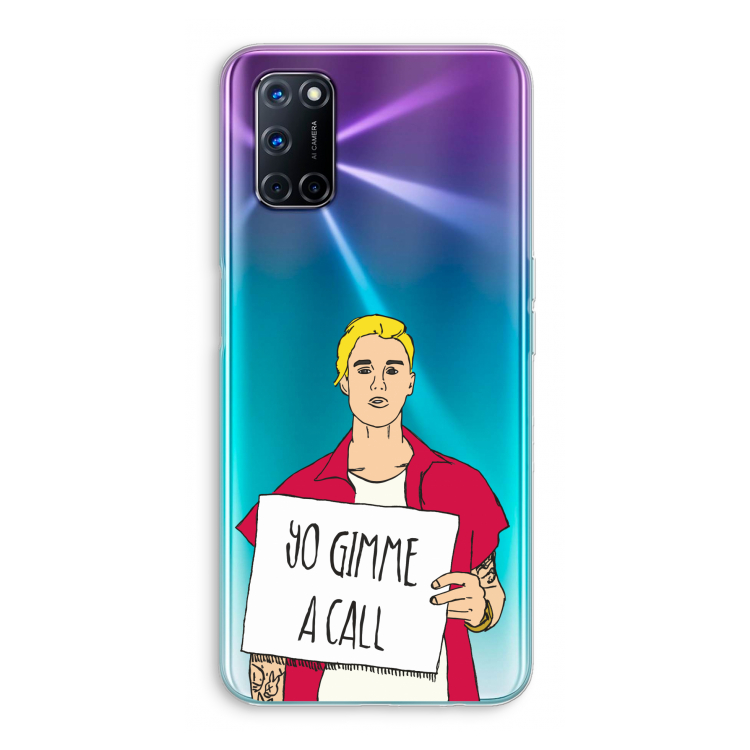 Gimme a call: Oppo A72 Transparant Hoesje