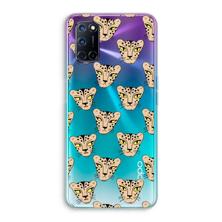 Tijger: Oppo A72 Transparant Hoesje