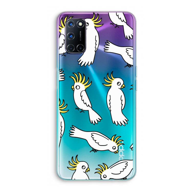 Papegaai: Oppo A72 Transparant Hoesje