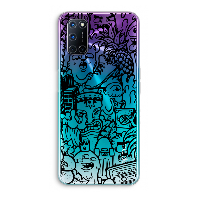 Vexx Black Mixtape: Oppo A72 Transparant Hoesje