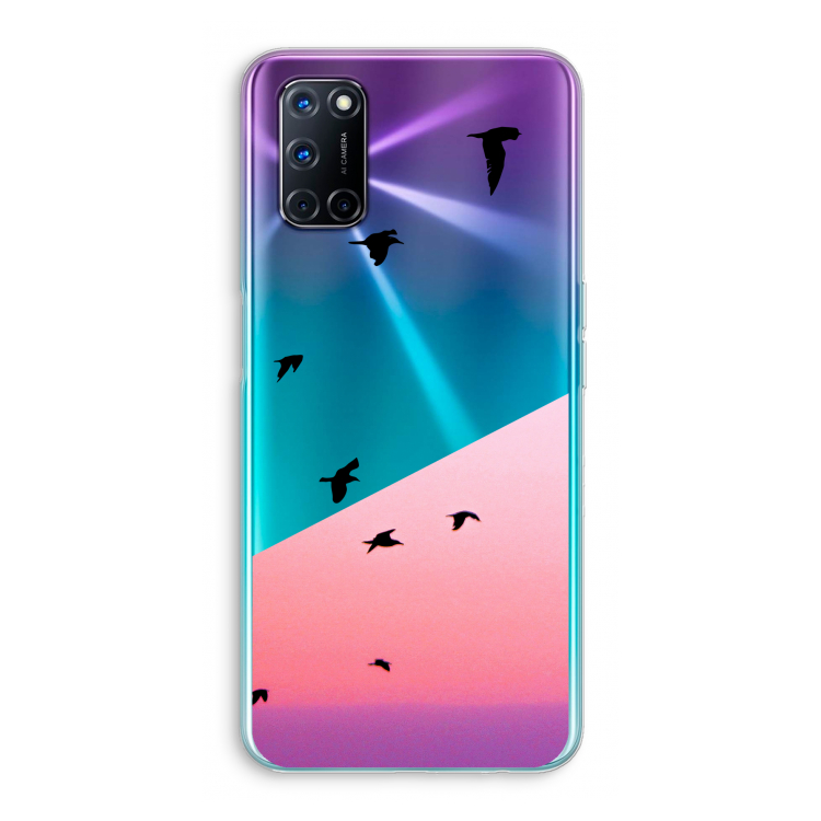 Fly away: Oppo A72 Transparant Hoesje