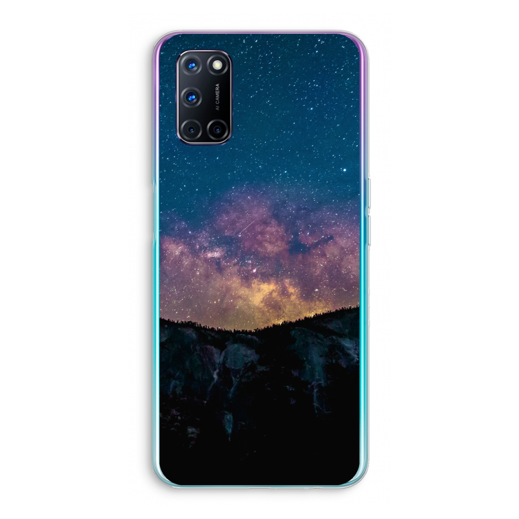 Travel to space: Oppo A72 Transparant Hoesje
