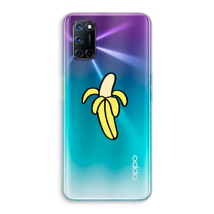 Banana: Oppo A72 Transparant Hoesje