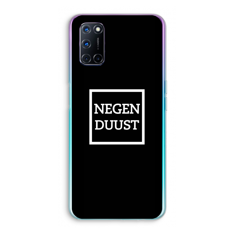 Negenduust black: Oppo A72 Transparant Hoesje