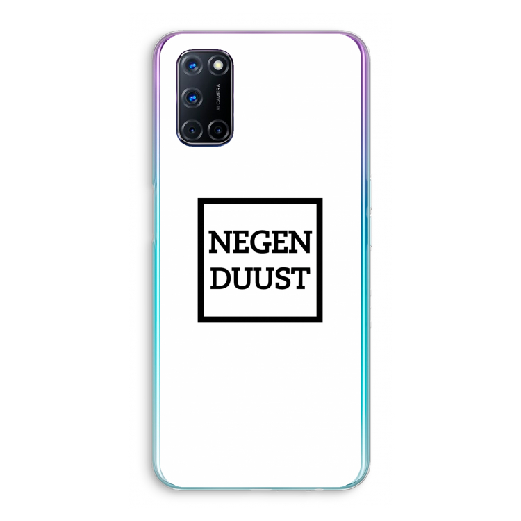Negenduust vierkant: Oppo A72 Transparant Hoesje