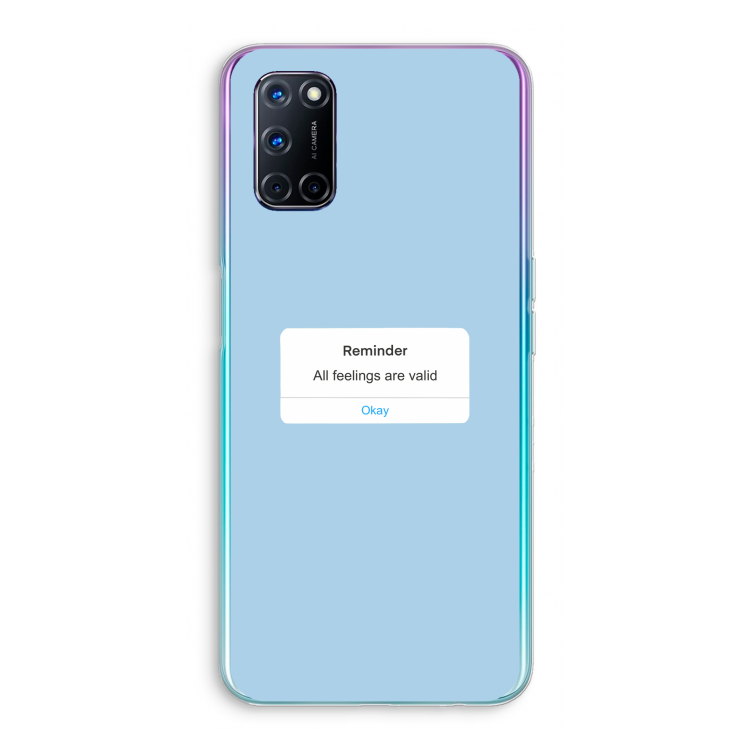 Reminder: Oppo A72 Transparant Hoesje