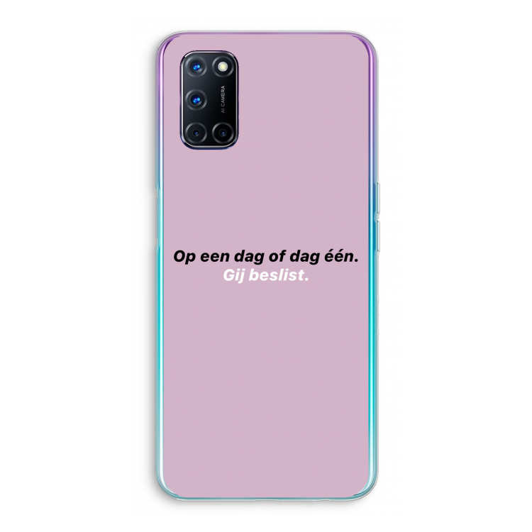 gij beslist: Oppo A72 Transparant Hoesje