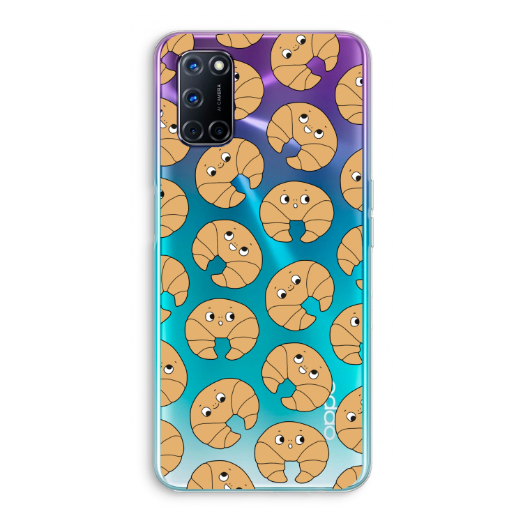 Croissant: Oppo A72 Transparant Hoesje