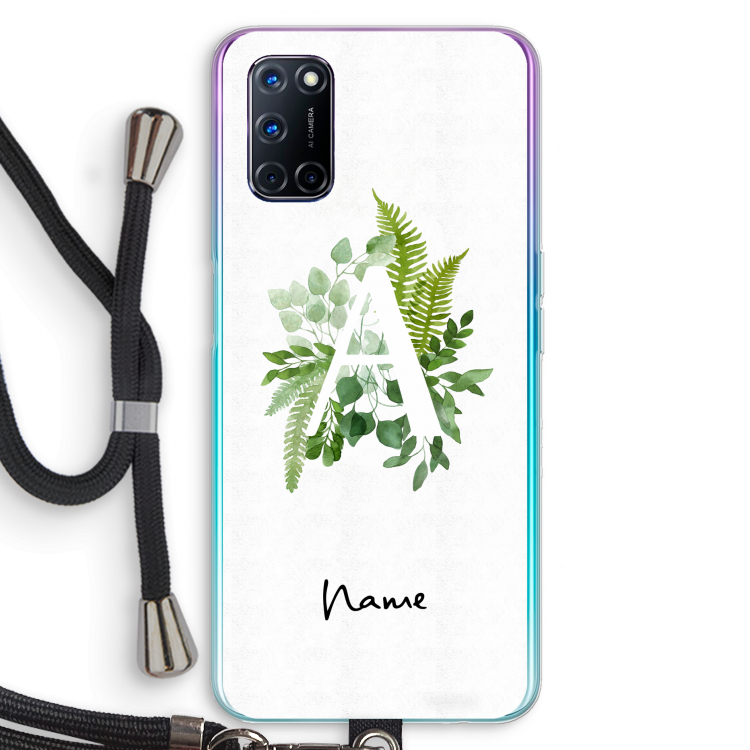 Green Brush: Oppo A72 Transparant Hoesje met koord