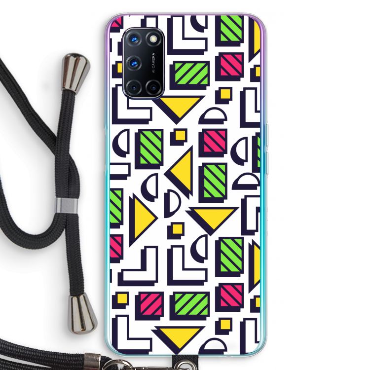 8-bit N°4: Oppo A72 Transparant Hoesje met koord