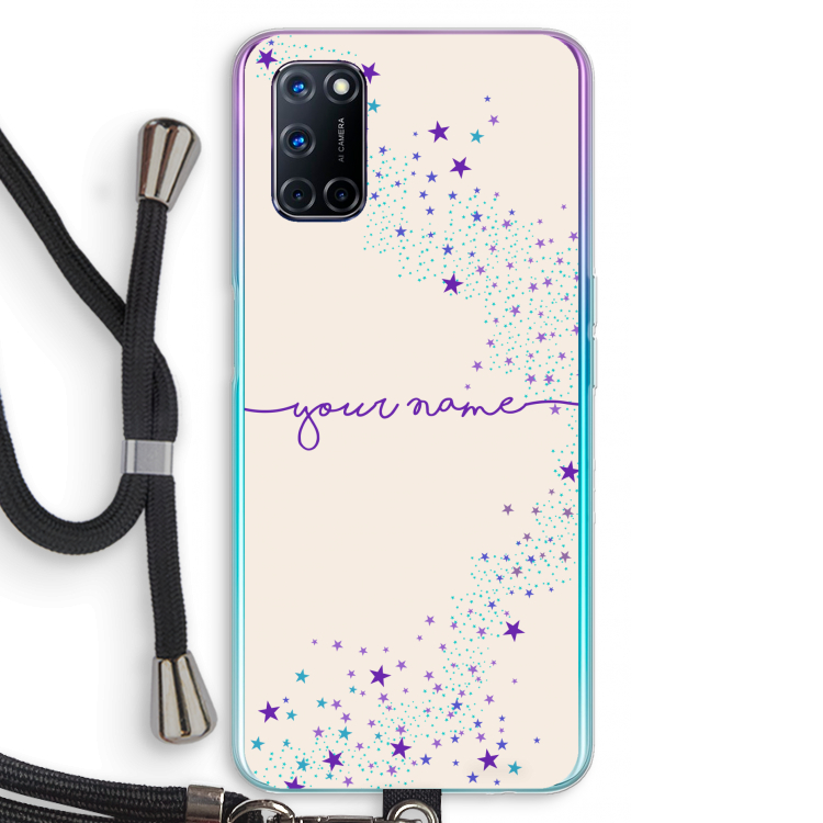 Sterren: Oppo A72 Transparant Hoesje met koord