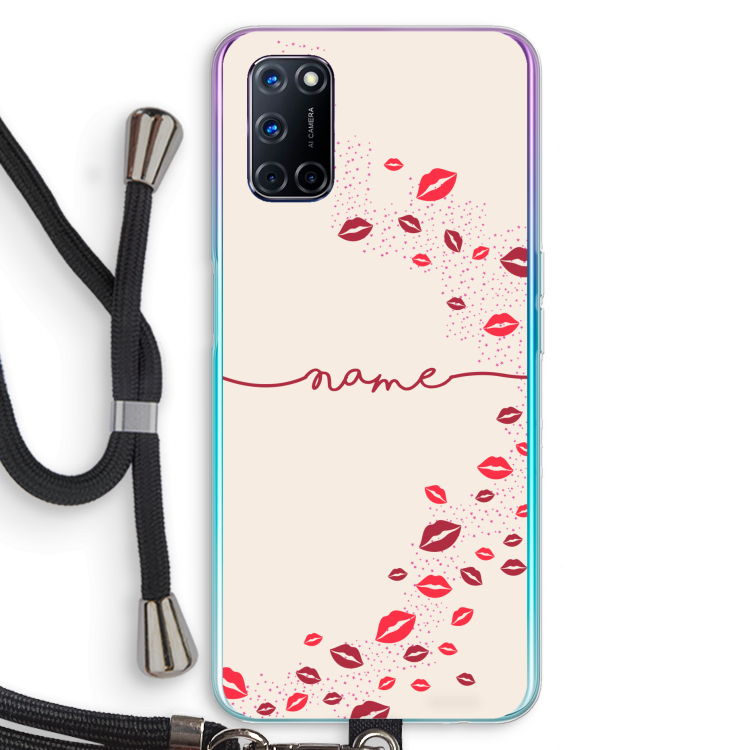 Kusjes: Oppo A72 Transparant Hoesje met koord