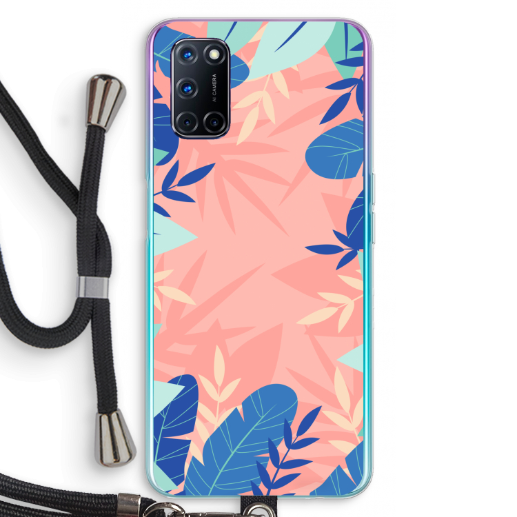 Tropisch: Oppo A72 Transparant Hoesje met koord
