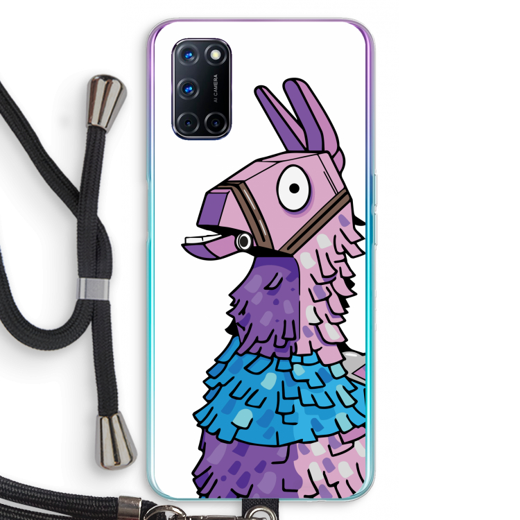 Lama: Oppo A72 Transparant Hoesje met koord