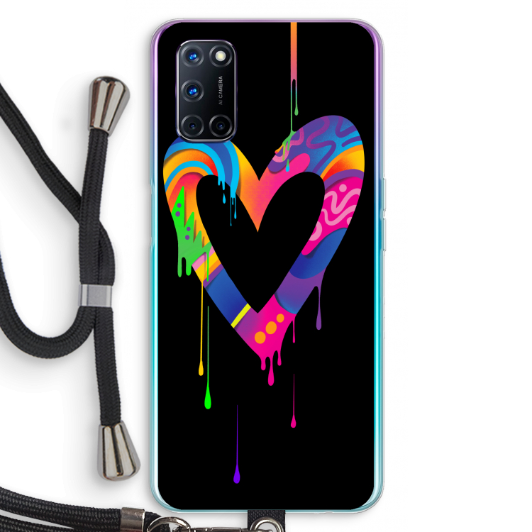 Melts My Heart: Oppo A72 Transparant Hoesje met koord