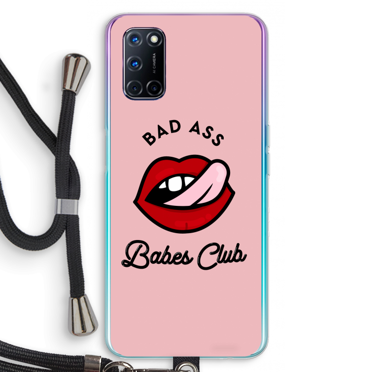Badass Babes Club: Oppo A72 Transparant Hoesje met koord
