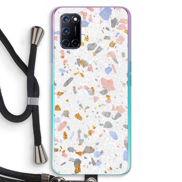 Terrazzo N°8: Oppo A72 Transparant Hoesje met koord