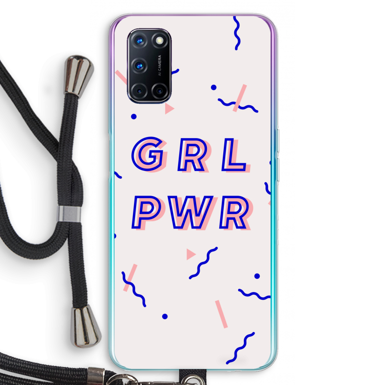 GRL PWR: Oppo A72 Transparant Hoesje met koord
