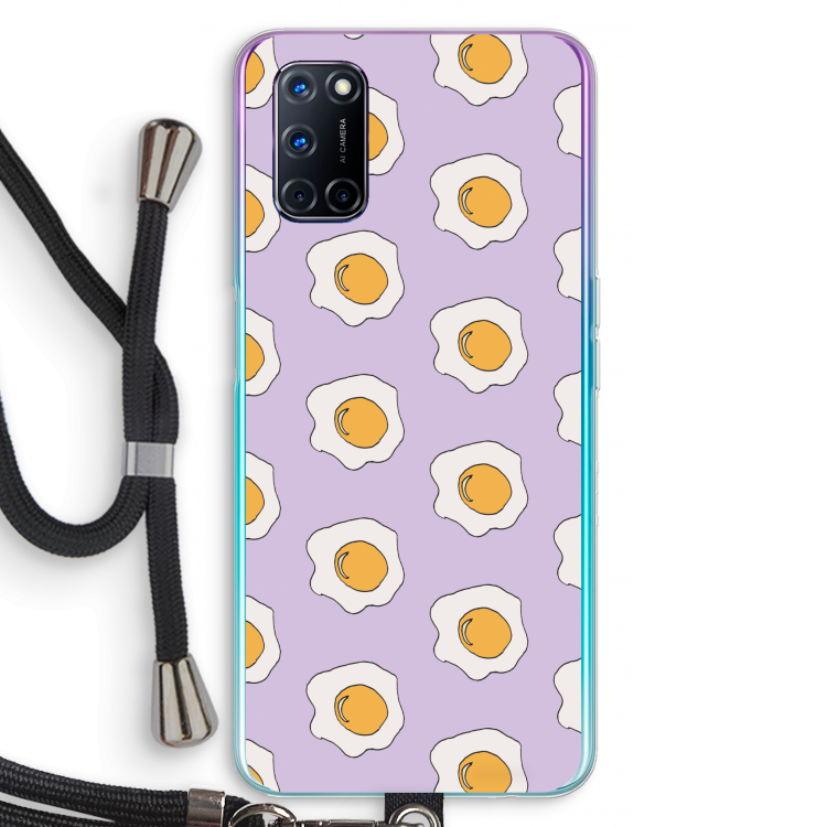 Bacon to my eggs #1: Oppo A72 Transparant Hoesje met koord