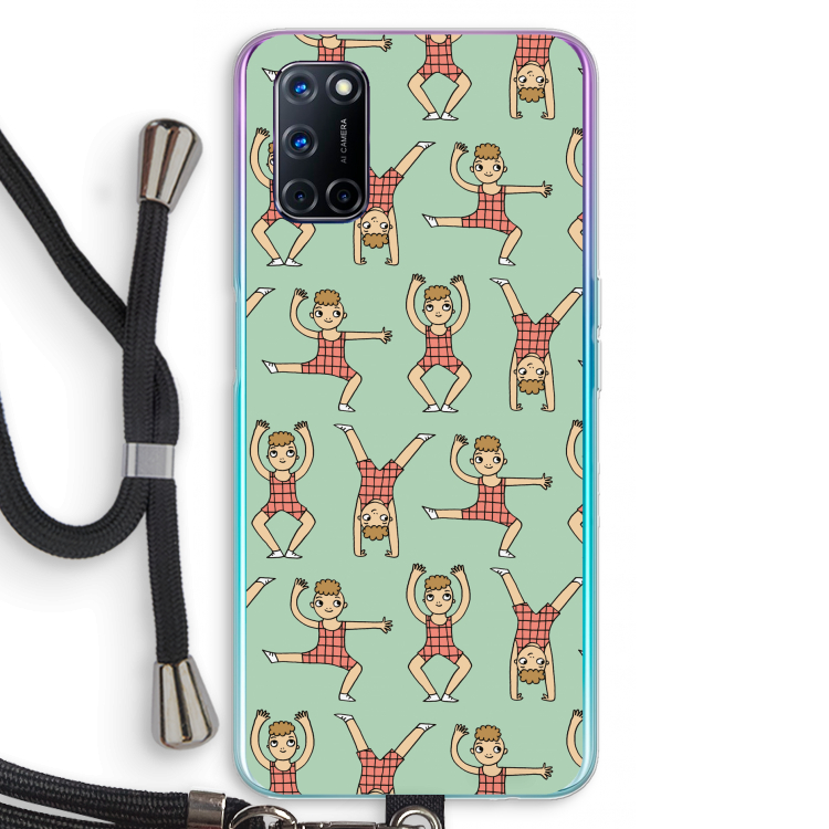 Gymboys: Oppo A72 Transparant Hoesje met koord