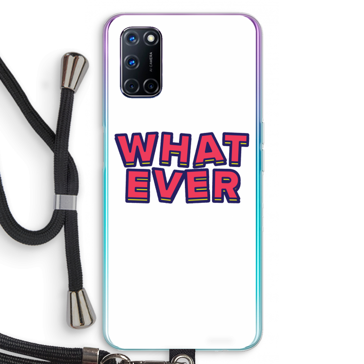 Whatever: Oppo A72 Transparant Hoesje met koord