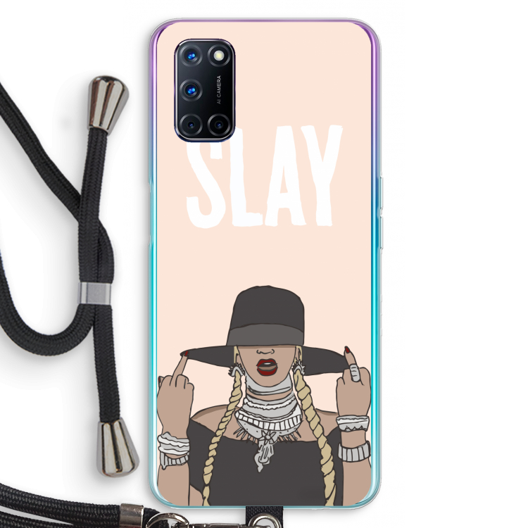 Slay All Day: Oppo A72 Transparant Hoesje met koord