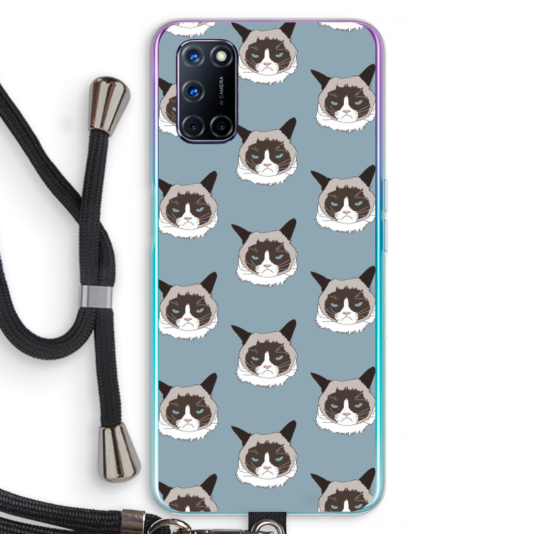 It's a Purrr Case: Oppo A72 Transparant Hoesje met koord