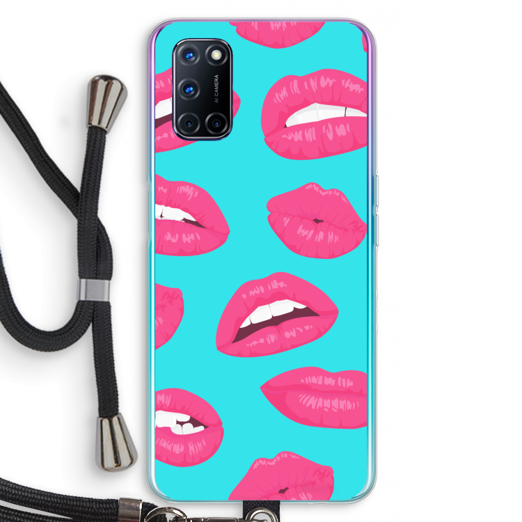 Bite my lip: Oppo A72 Transparant Hoesje met koord