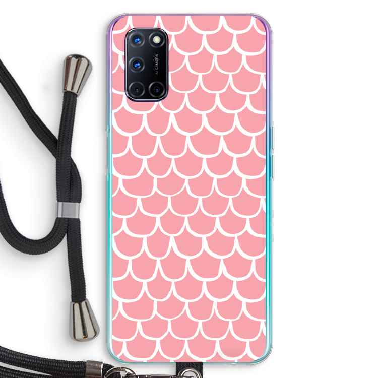 Dakpannetjes: Oppo A72 Transparant Hoesje met koord