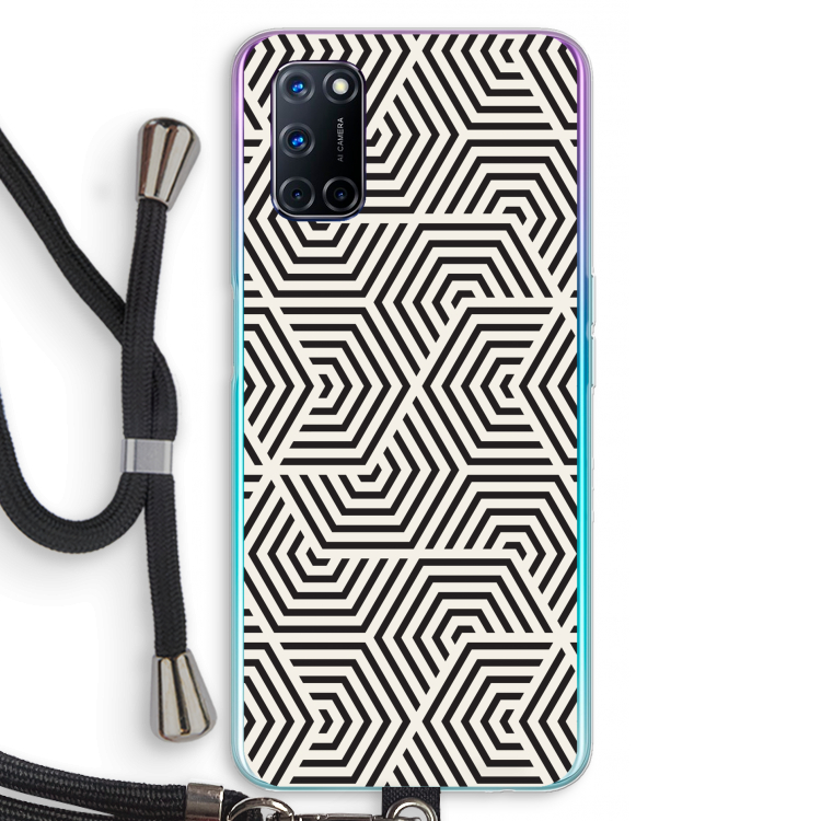 Magic pattern: Oppo A72 Transparant Hoesje met koord