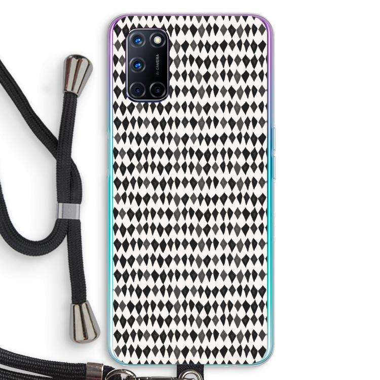 Crazy shapes: Oppo A72 Transparant Hoesje met koord