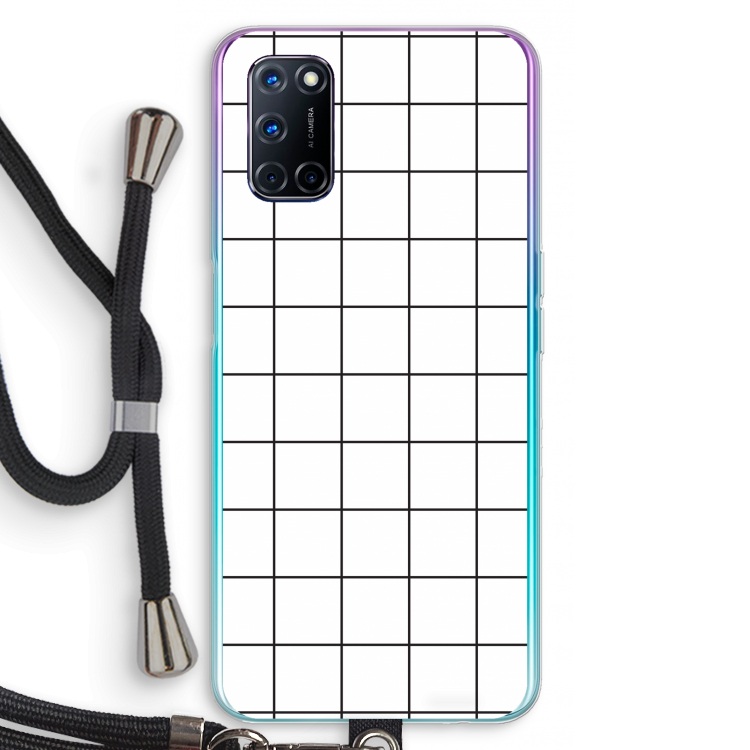Rooster: Oppo A72 Transparant Hoesje met koord