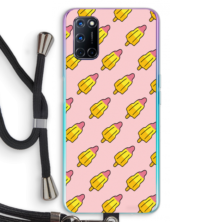 Waterijsjes: Oppo A72 Transparant Hoesje met koord