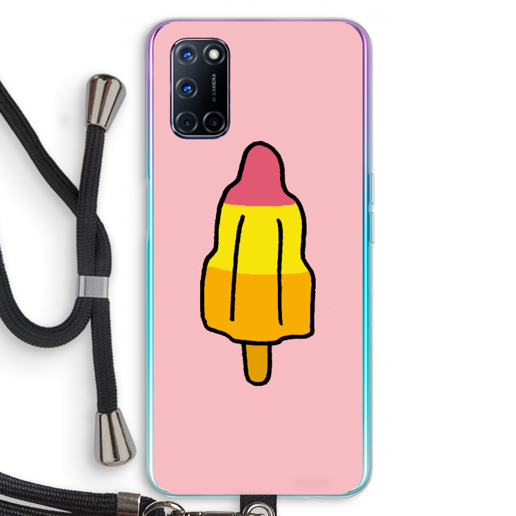 Raketijsje: Oppo A72 Transparant Hoesje met koord
