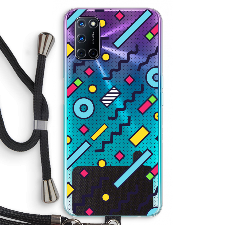 8-bit N°8: Oppo A72 Transparant Hoesje met koord