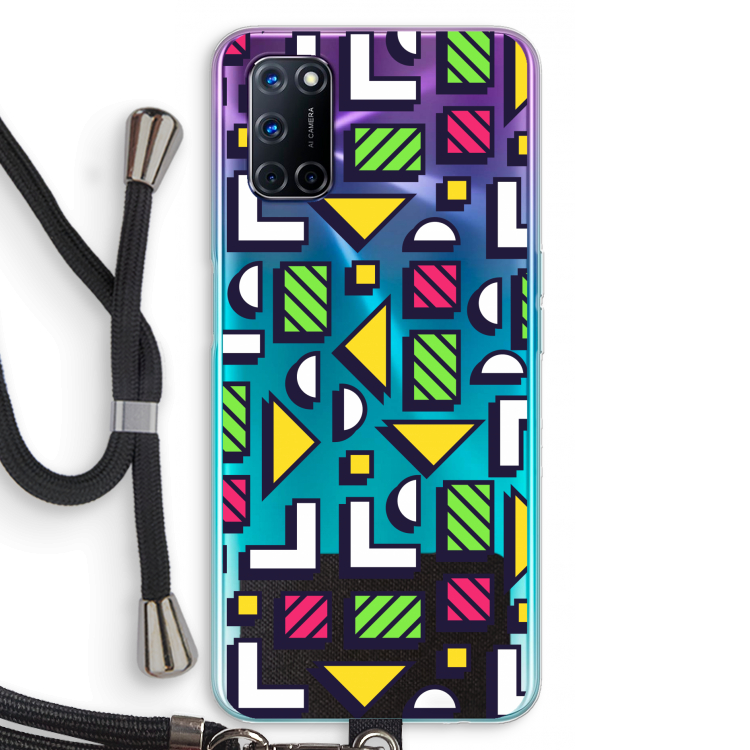 8-bit N°4: Oppo A72 Transparant Hoesje met koord