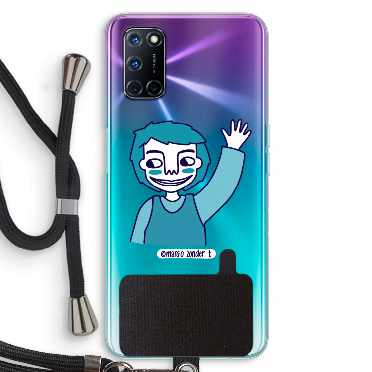 Zwaai: Oppo A72 Transparant Hoesje met koord