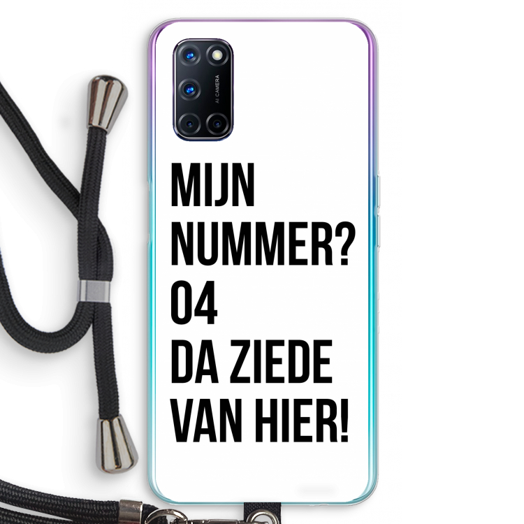 Da ziede van hier: Oppo A72 Transparant Hoesje met koord