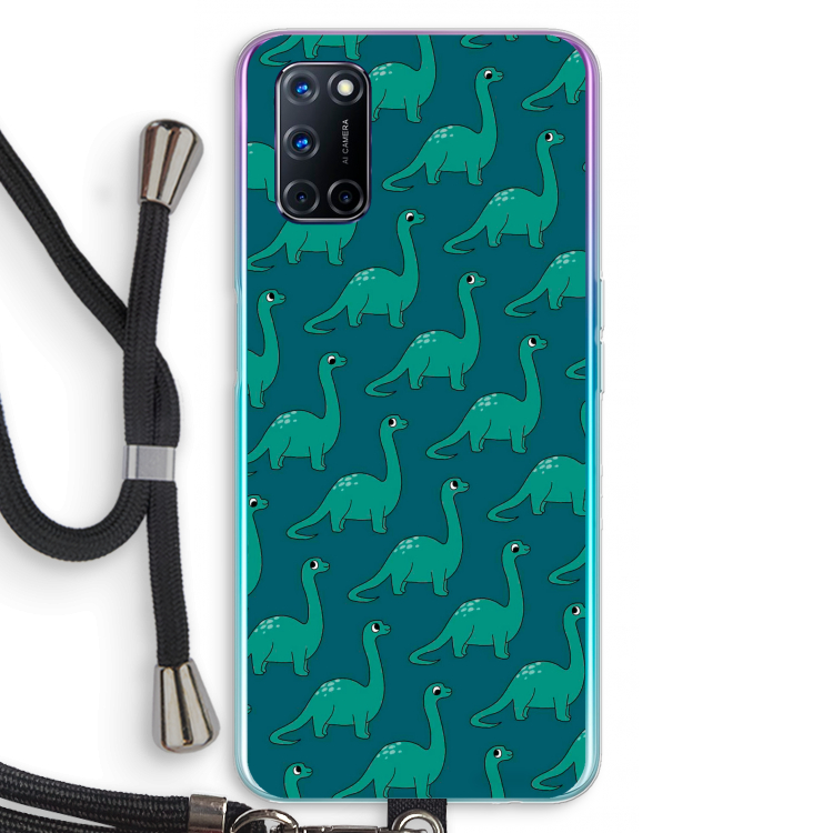 Diplodocus: Oppo A72 Transparant Hoesje met koord