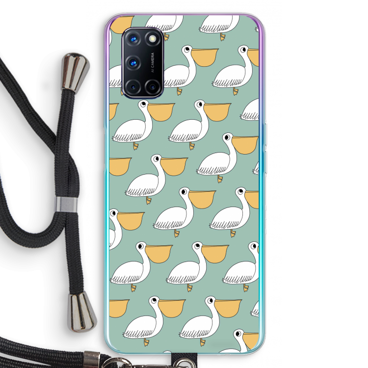 Pelican: Oppo A72 Transparant Hoesje met koord
