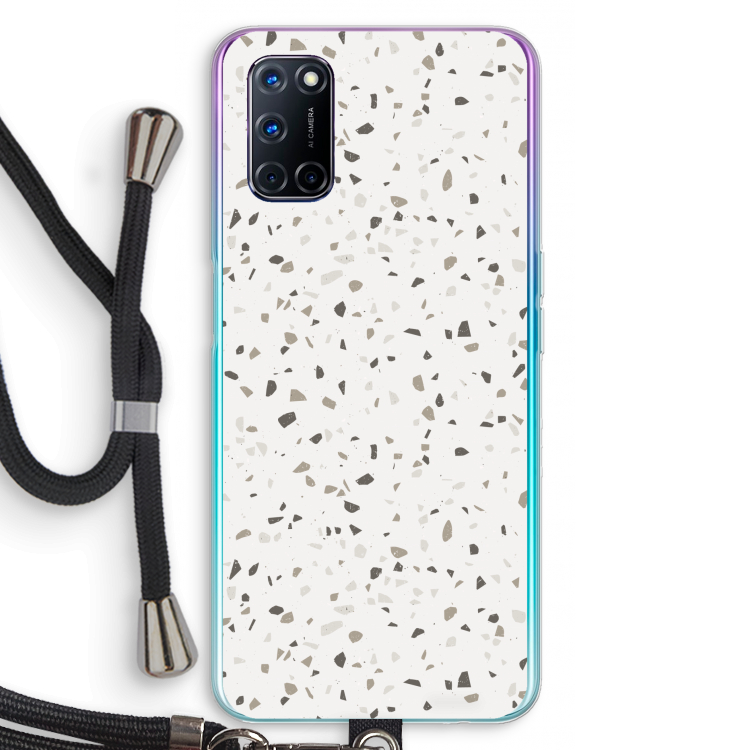 Terrazzo N°14: Oppo A72 Transparant Hoesje met koord