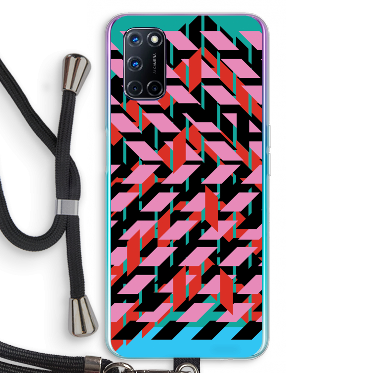 Skew Blush 2: Oppo A72 Transparant Hoesje met koord